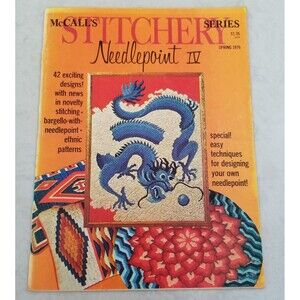 1975 McCall’s Stitchery Series Needlepoint IV Vintage Paperback Magazine